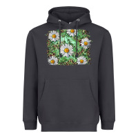 Smoke Daisy leopard Heavyweight Hoodie - RanaPortraitStore