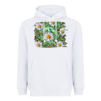 White Daisy leopard Heavyweight Hoodie - RanaPortraitStore