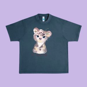 Tiger Cute Animals Urban Heavy Tee Designed By Ranaportraitstore