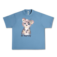 Pebble Blue tiger cute animals Urban Heavy Tee - RanaPortraitStore
