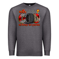 Charcoal Heather with god all things are possible Premium Sweatshirt - Zillion Design Studio