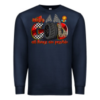 Navy with god all things are possible Premium Sweatshirt - Zillion Design Studio