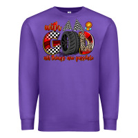 Purple with god all things are possible Premium Sweatshirt - Zillion Design Studio