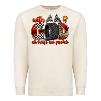 Sandshell with god all things are possible Premium Sweatshirt - Zillion Design Studio