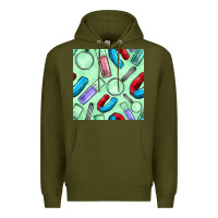 Army Green sciences seamless pattern Premium Hoodie - BundleAndBundleShop