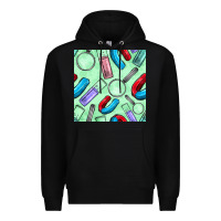 Black sciences seamless pattern Premium Hoodie - BundleAndBundleShop