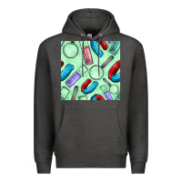 Charcoal Heather sciences seamless pattern Premium Hoodie - BundleAndBundleShop