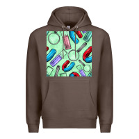 Coffee sciences seamless pattern Premium Hoodie - BundleAndBundleShop