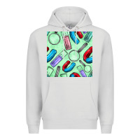 Dove Grey sciences seamless pattern Premium Hoodie - BundleAndBundleShop