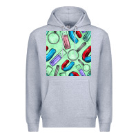 Heather Grey sciences seamless pattern Premium Hoodie - BundleAndBundleShop
