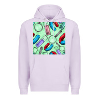 Lilac sciences seamless pattern Premium Hoodie - BundleAndBundleShop