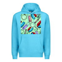Ocean Blue sciences seamless pattern Premium Hoodie - BundleAndBundleShop