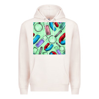 Pale Pink sciences seamless pattern Premium Hoodie - BundleAndBundleShop