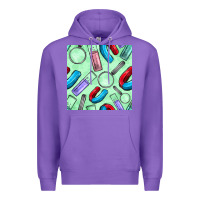 Purple sciences seamless pattern Premium Hoodie - BundleAndBundleShop