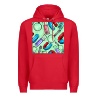 Red sciences seamless pattern Premium Hoodie - BundleAndBundleShop