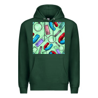 Sports Green sciences seamless pattern Premium Hoodie - BundleAndBundleShop