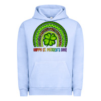 Pigment Grape Ice Happy St. Patrick's Day Shamrock Rainbow Urban Hoodie - Artiststas