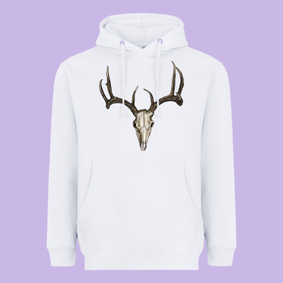 Heavyweight Hoodie Deer Skull