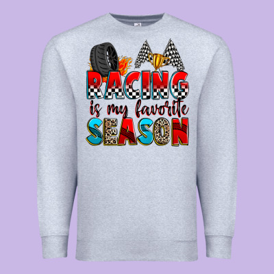 Racing Is My Favorite Season Premium Sweatshirt Designed By Zillion Design Studio