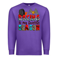 Purple racing is my favorite season Premium Sweatshirt - Zillion Design Studio