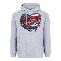 Heather Grey American honey Heavyweight Hoodie - Zillion Design Studio