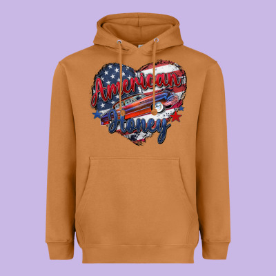 American Honey Heavyweight Hoodie Designed By Zillion Design Studio