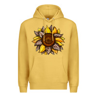 Antique Gold sunflower leopard Premium Hoodie - JahusDesignShop