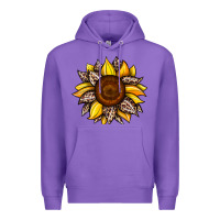 Purple sunflower leopard Premium Hoodie - JahusDesignShop