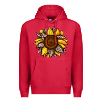 Cardinal sunflower leopard Premium Hoodie - JahusDesignShop