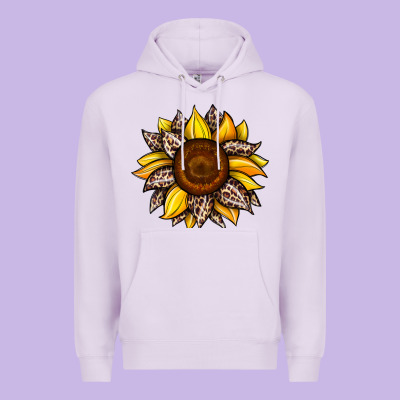Sunflower Leopard Premium Hoodie Designed By Jahusdesignshop