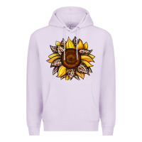 Lilac sunflower leopard Premium Hoodie - JahusDesignShop