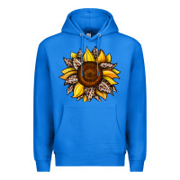 True Royal sunflower leopard Premium Hoodie - JahusDesignShop