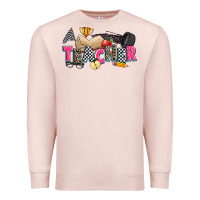 Pale Pink race teacher Premium Sweatshirt - Zillion Design Studio