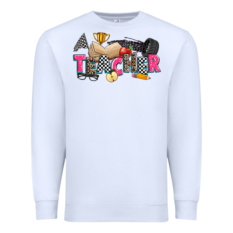 Race Teacher Premium Sweatshirt by Zillion Design Studio | Teevron
