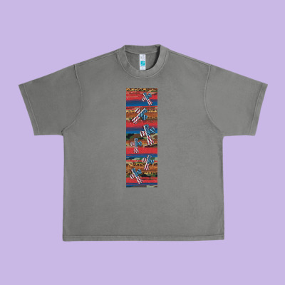 Usa Flag And Cross Penwraps Urban Heavy Tee Designed By Artiststas
