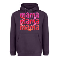 Plum mama mama mama valentines day Heavyweight Hoodie - texasbilliewilder