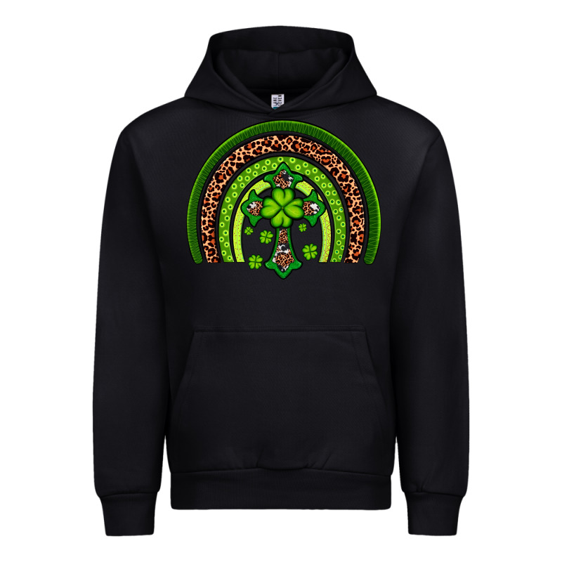 Western Shamrock Cross Rainbow Urban Hoodie by Artiststas | Teevron