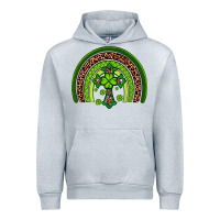 Heather Grey Western Shamrock Cross Rainbow Urban Hoodie - Artiststas