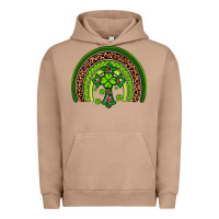 Pigment Burro Western Shamrock Cross Rainbow Urban Hoodie - Artiststas