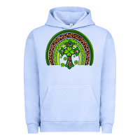 Pigment Grape Ice Western Shamrock Cross Rainbow Urban Hoodie - Artiststas