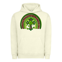 Pigment Pistachio Western Shamrock Cross Rainbow Urban Hoodie - Artiststas
