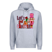 Heather Grey lets get crackin with nutcrackers ado Premium Hoodie - AdoDesignShop