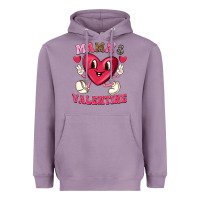 Lavender mamas valentine with cute heart Heavyweight Hoodie - texasbilliewilder