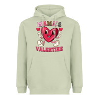 Matcha mamas valentine with cute heart Heavyweight Hoodie - texasbilliewilder