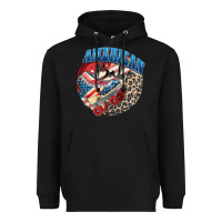 Black American babe Heavyweight Hoodie - Zillion Design Studio