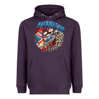 Plum American babe Heavyweight Hoodie - Zillion Design Studio