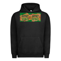 Pigment Black St. Patrick's Day Western  Lucky And Blessed Urban Hoodie - Artiststas