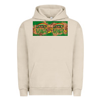 Pigment French Oak St. Patrick's Day Western  Lucky And Blessed Urban Hoodie - Artiststas