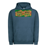 Pigment Midnight Navy St. Patrick's Day Western  Lucky And Blessed Urban Hoodie - Artiststas
