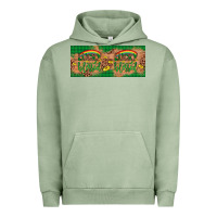 Pigment Oil Green St. Patrick's Day Western  Lucky And Blessed Urban Hoodie - Artiststas